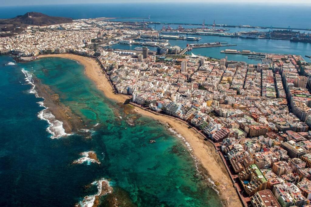 Beachfront Apt With Open Terrace In Las Canteras Appartement Las Palmas Buitenkant foto